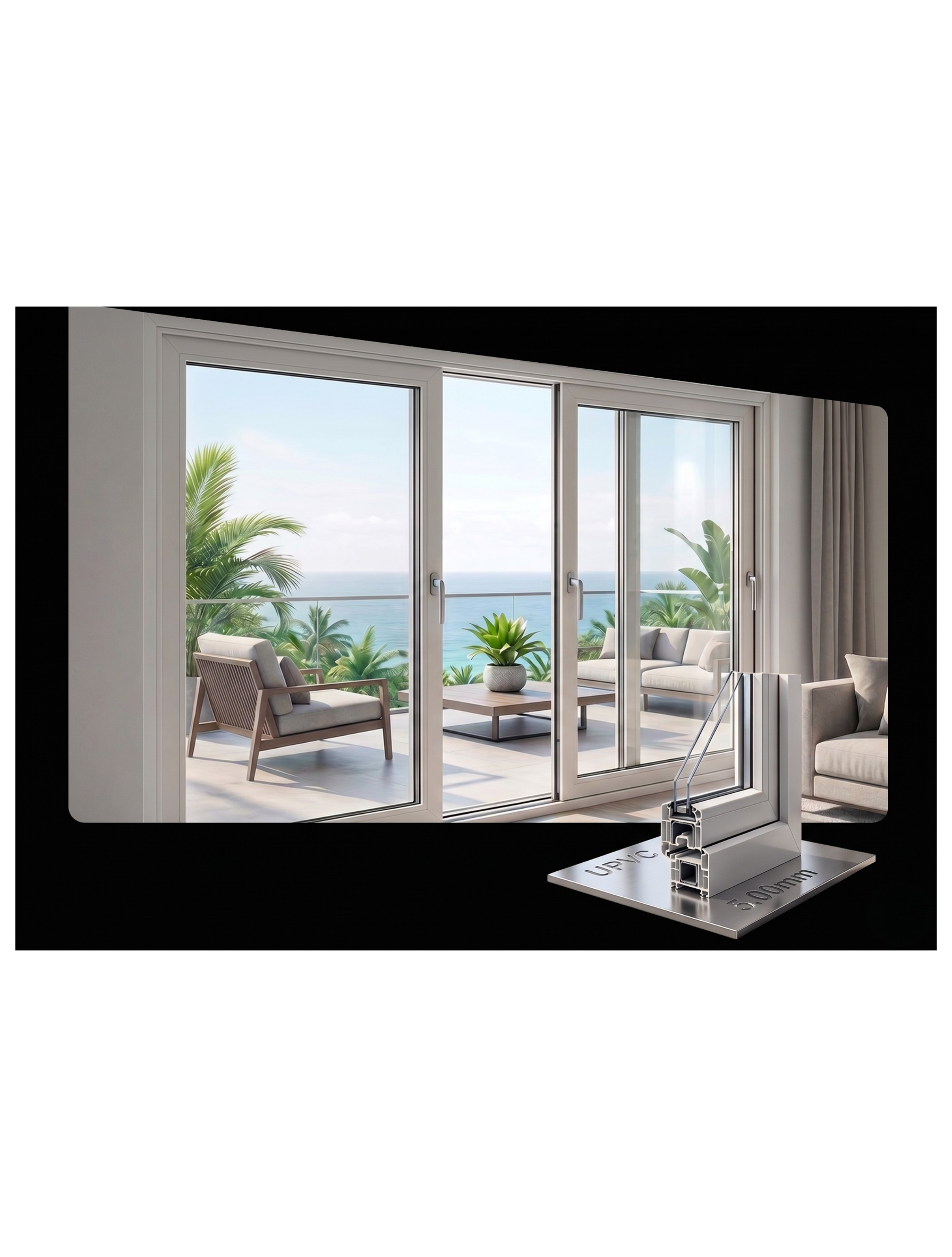 60 SERIES 2.5mm uPVC Profile