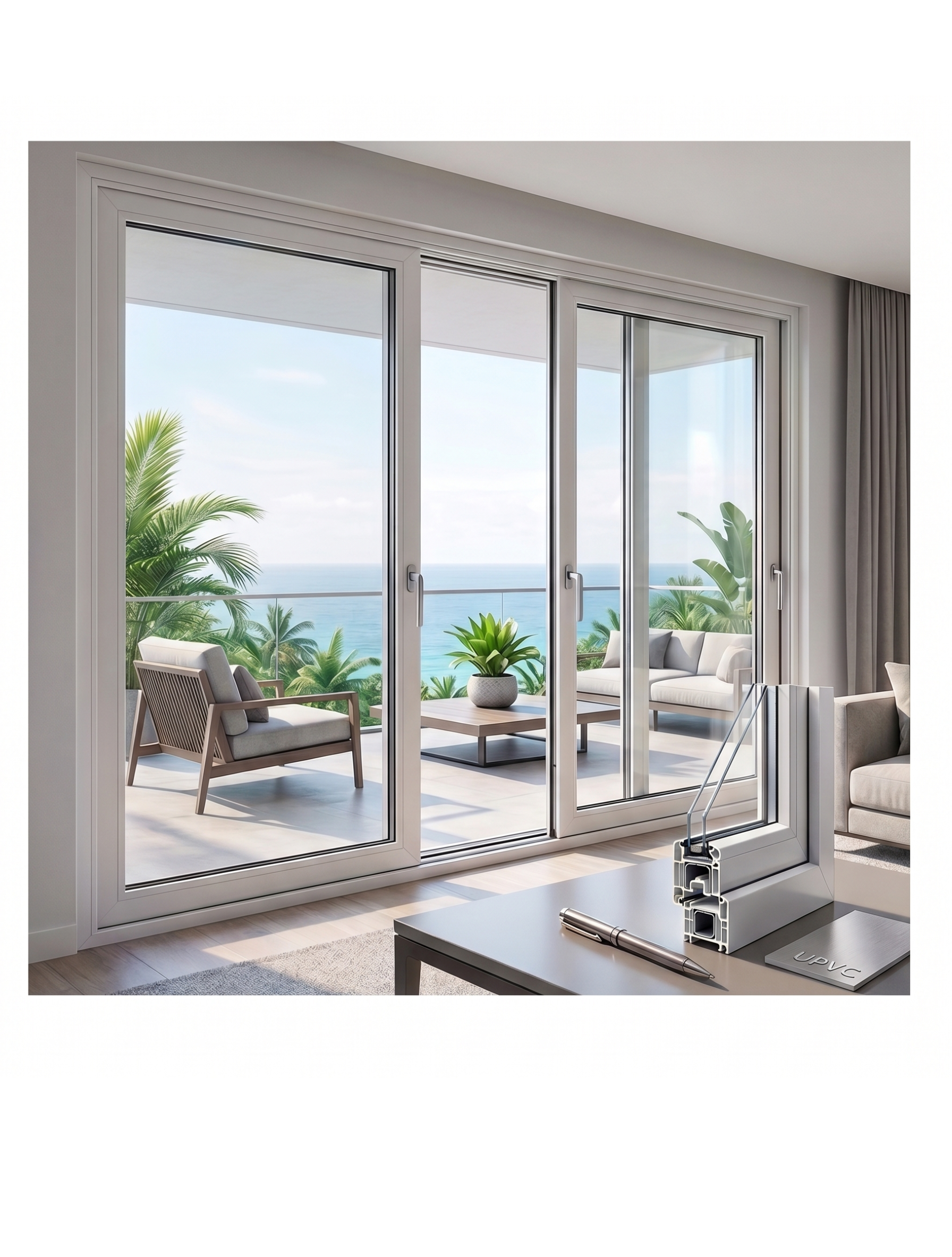 60 SERIES Sliding uPVC Profile