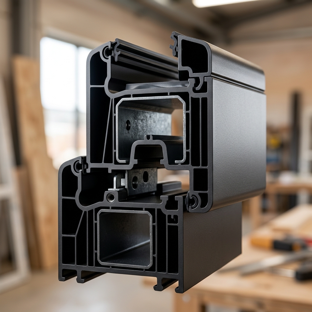 Black uPVC Profile